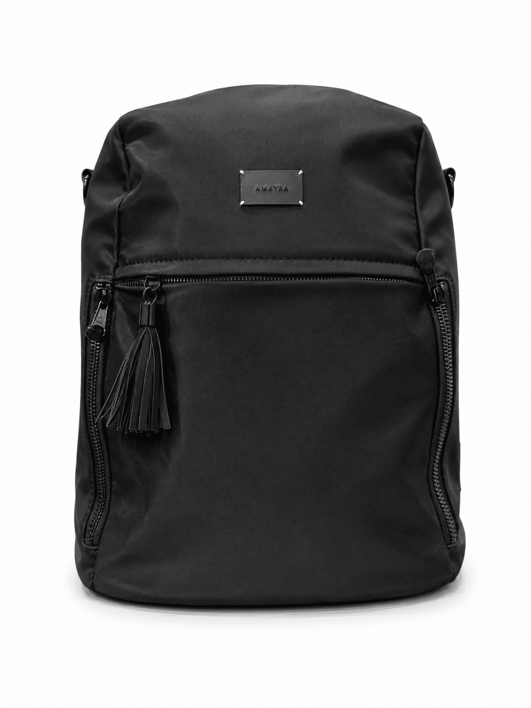 Amayra Mochila 32cm Negra | Sintético, Correas Regulables
