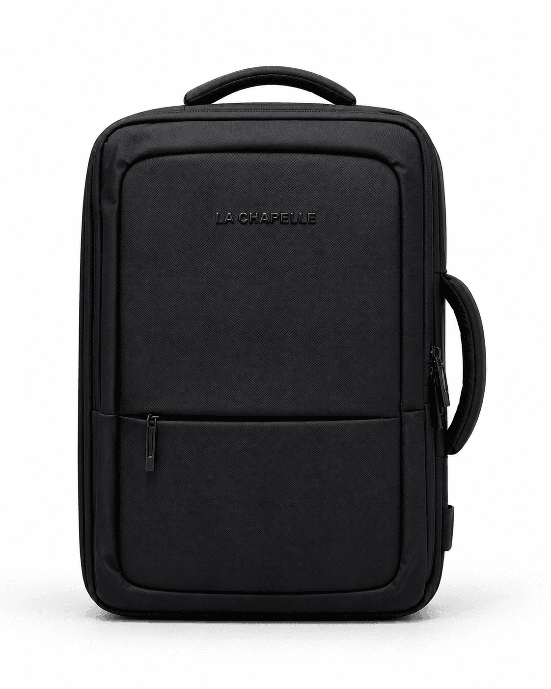La Chapelle Mochila Maletín 40cm Negro | Porta-Notebook, Correas Regulables