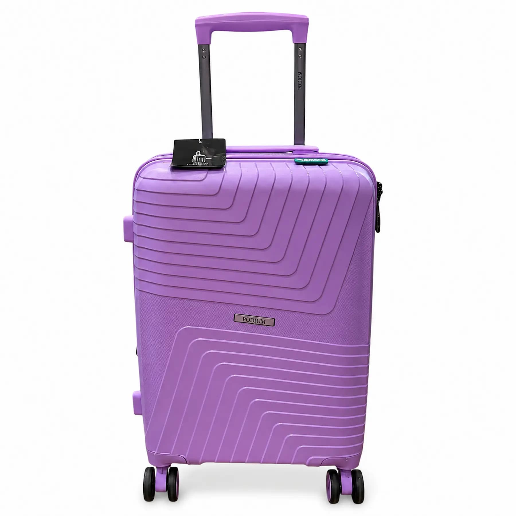 PODIUM VALIJA CARRY-ON 55CM LILA/POLIPROPILENO/4RUEDAS/LIVIANA